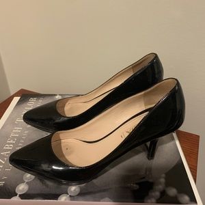 Prada black patent heels size 7
